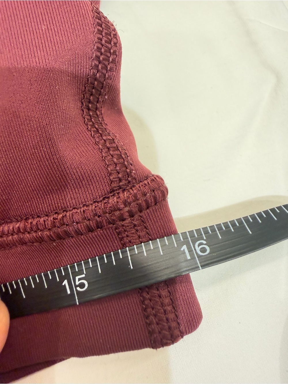 lululemon Energy Bra Strappy Criss-Cross Back Size 12 Aubergine Burgundy - Picture 3 of 7